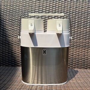 Vintage Twin AirPot Peacock Vacuum Flask